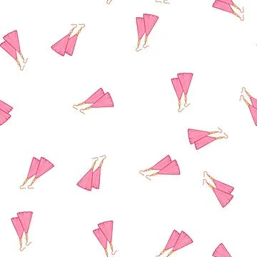 Pattern elegant tassel earrings cartoon vector Illustrazione stock