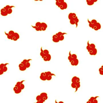Pattern element chinese cloud cartoon vector イラスト素材