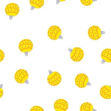 Pattern element christmas ball cartoon vector 스톡 일러스트