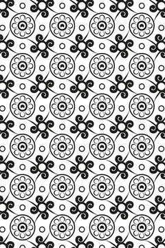 A pattern of elements reminiscent of ancient Russian painting for design. Stock Illustration