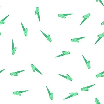Pattern elephant origami animals cartoon vector Stockillustratie
