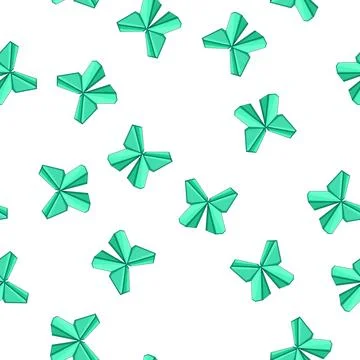 Pattern elephant origami animals cartoon vector Illustrazione stock