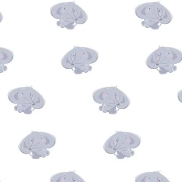 Pattern elephant pastel shades Illustrazione stock