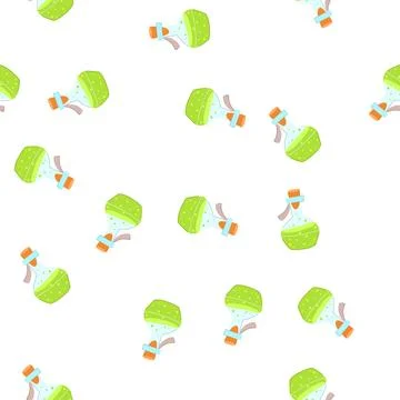 Pattern elixir potion bottle cartoon vector Stock Illustration