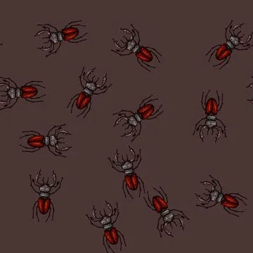 Pattern elytra beetle sketch hand drawn Stock Illustration