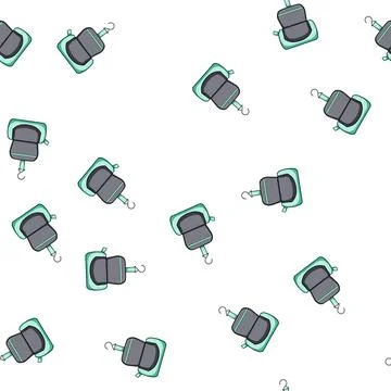 Pattern ember toiletry bag cartoon vector Stock Illustration