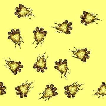 Pattern embers campfire sketch hand drawn Stock Illustration