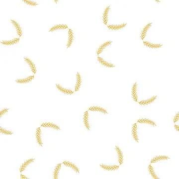 Pattern emblem gold laurel cartoon vector Illustrazione stock