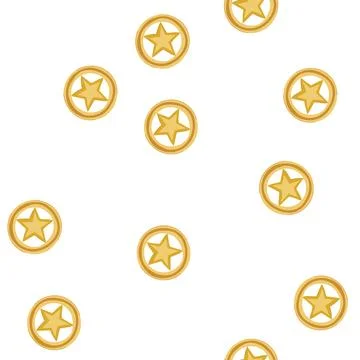 Pattern emblem sheriff badge cartoon vector Stock Illustration
