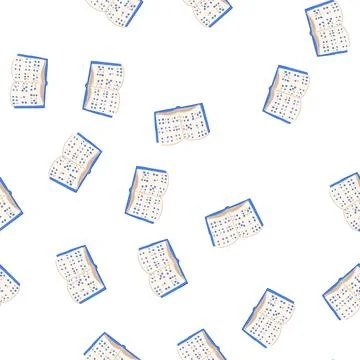 Pattern embossing braille textbook cartoon vector Stock Illustration