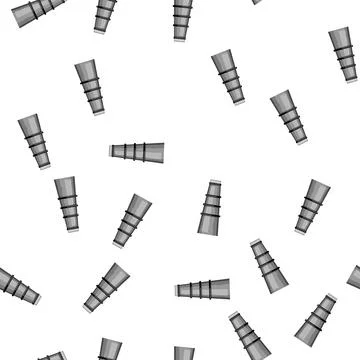 Pattern emissions industrial chimney cartoon vector Stock Illustration