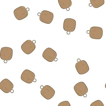 Pattern empty chopping board cartoon vector 库存插图