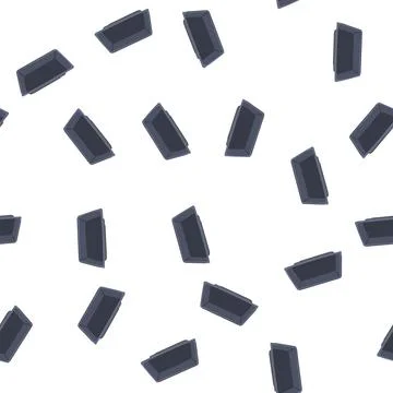 Pattern empty dark baking pan preparing for cooking food Illustrazione stock