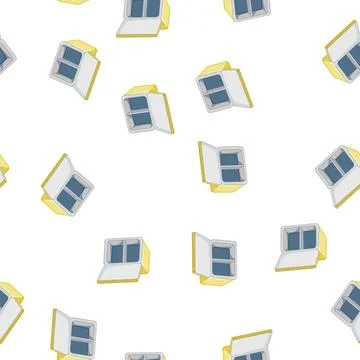Pattern empty fridge refrigerator cartoon vector Stockillustratie