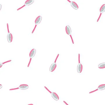 Pattern empty frying pan cartoon vector Stock Illustration
