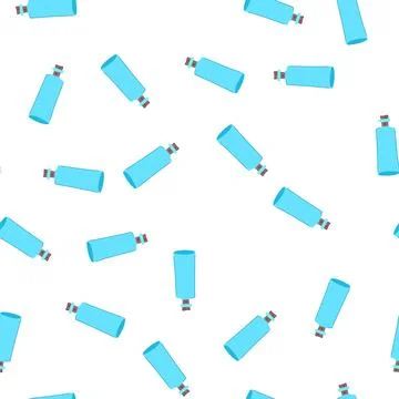 Pattern empty glass bottle cartoon vector Stock Illustration