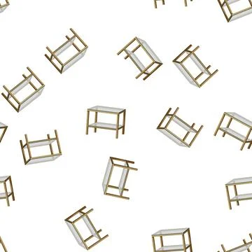 Pattern empty glass table cartoon vector Illustrazione stock