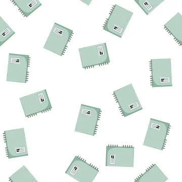 Pattern empty notebook cartoon vector sign color Stockillustratie