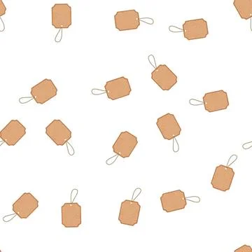 Pattern empty paper tag cartoon vector sign color Stock Illustration