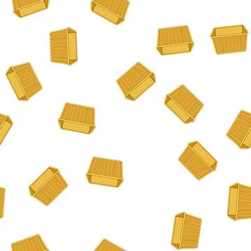 Pattern empty plastic crate cartoon vector Stockillustratie