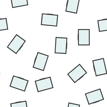 Pattern empty whiteboard school cartoon vector Illustrazione stock