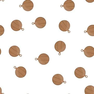 Pattern empty wooden pizza board cartoon vector Stock Illustration
