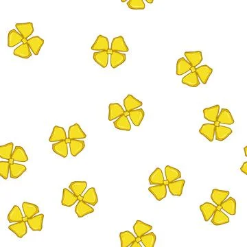 Pattern en gold bow cartoon vector Stock Illustration