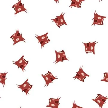 Pattern enchanted gnome house cartoon vector 库存插图