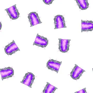 Pattern enchantment magic door portal cartoon vector イラスト素材