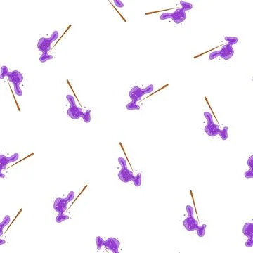 Pattern enchantment magic stick cartoon vector Stock Illustration