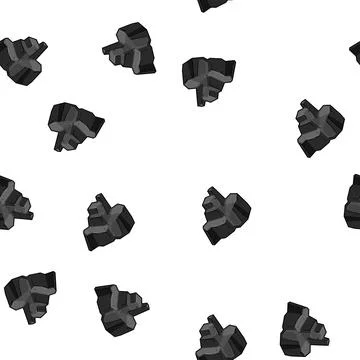 Pattern energy coal ore cartoon vector Stock Illustration