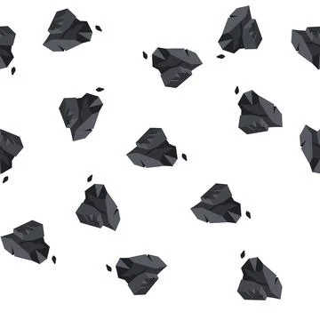 Pattern energy coal ore cartoon vector Stock Illustration