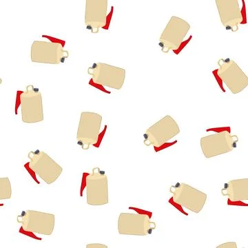 Pattern energy fuel can cartoon vector Stock Illustration