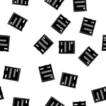Pattern energy mobile phone battery cartoon vector Illustrazione stock