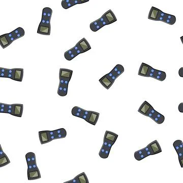Pattern engagement voting clicker cartoon vector Stock Illustration