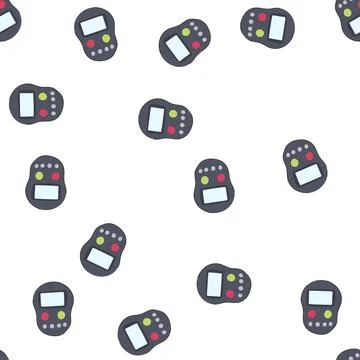 Pattern engagement voting clicker cartoon vector Stock Illustration