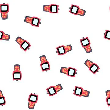Pattern engine car diagnostic scanner cartoon vector Illustrazione stock
