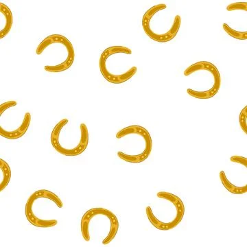 Pattern engraving horseshoe cartoon vector Stock Illustration
