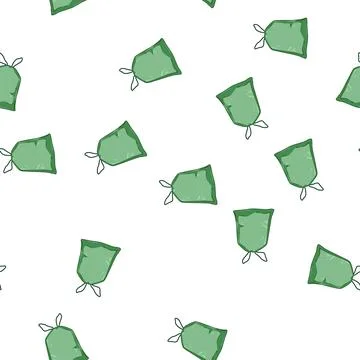 Pattern environment compostable trash bag cartoon vector Stock Illustration
