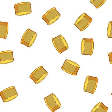 Pattern environment plastic bottle cap cartoon vector Stock Illustration