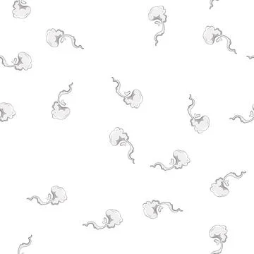 Pattern environment smoke cloud cartoon vector 스톡 일러스트