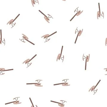 Pattern environment wind turbine home use cartoon vector Illustrazione stock
