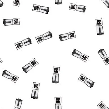 Pattern equipment blender kitchen cartoon vector Stock Illustration