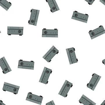 Pattern equipment blu ray player cartoon vector Stock Illustration