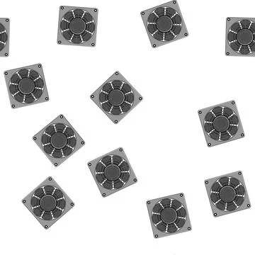 Pattern equipment cooling fan pc cartoon vector Stock Illustration