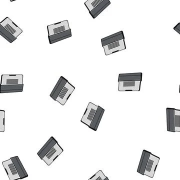 Pattern equipment cooling pad cartoon vector Stock Illustration