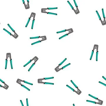 Pattern equipment crimper tool cartoon vector Stock Illustration