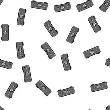 Pattern equipment digital amplifier cartoon vector Illustrazione stock