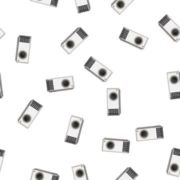 Pattern equipment projector video cartoon vector Stockillustratie