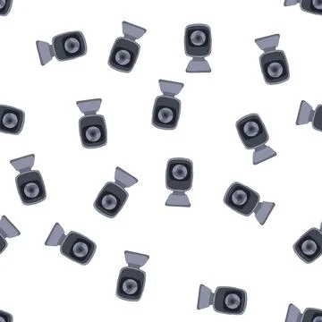 Pattern equipment web camera cartoon vector Illustrazione stock